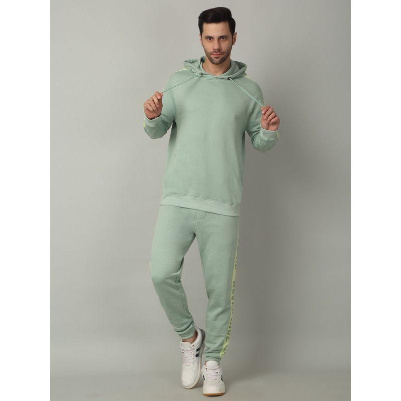 Selfusion Side-Stripe Green Co-Ord Set (L)