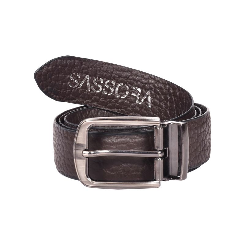 Sassora Premium Leather Reversible Detachable Buckle Men Belt (32)