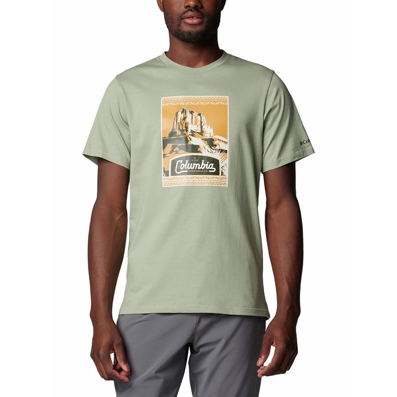 Columbia Mens Green CSC Seasonal Logo Tshirt (S)