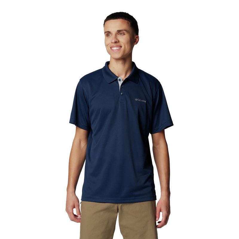 Columbia Mens Navy Omni-Wick Utilizer Polo Tshirt (M)