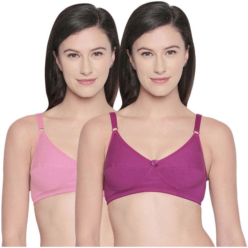 Bodycare B, C & D Cup Perfect Coverage Bra-Pack Of 2 - Multi-Color (34C)