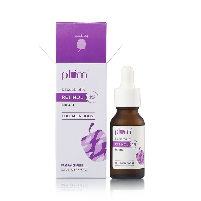 Plum 1% Retinol Face Serum With Bakuchiol For Smooth & Youthful-looking Skin