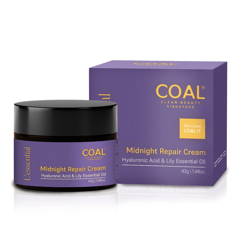 COAL Clean Beauty Midnight Repair Cream With Lily Oil Repairs, Improves Skin’s Elasticity