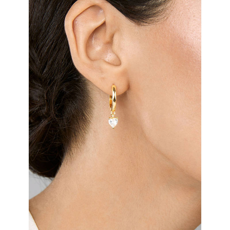 Minutiae Gold-Toned Circular Studs Earrings