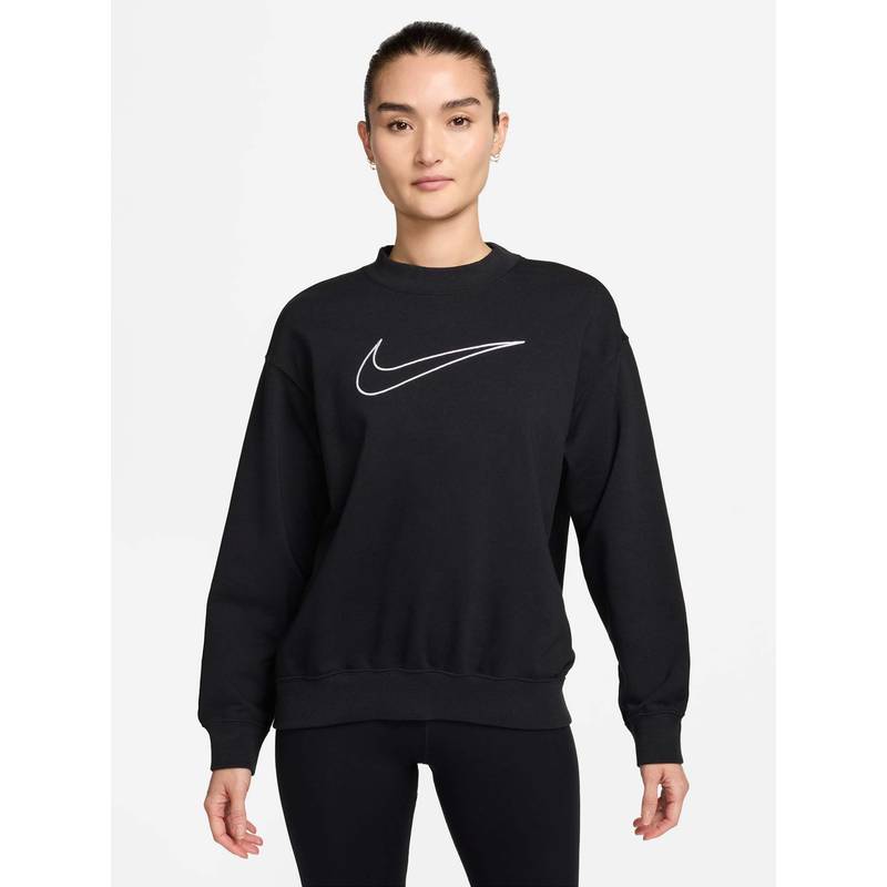 Nike Black Sportswear Crew Esstl Women Sweatshirt (L)
