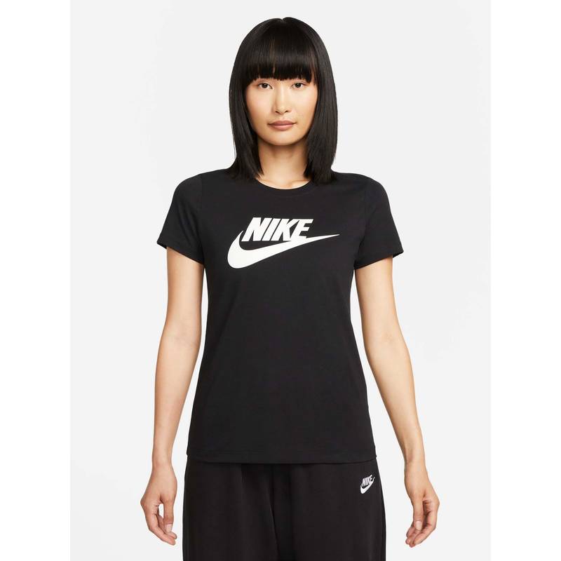 Nike Black Sportswear Nsw Tee Essntl Icon Ftra Women T-Shirt (XL)