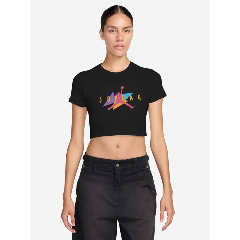 Nike Black Sportswear Flt Tcrp Gfx Tee Women T-Shirt (XS)