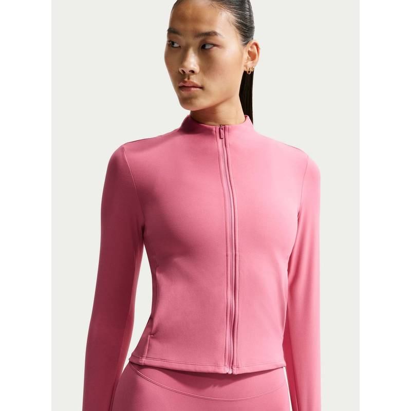 Nike Pink Sportswear Zenvy Women Full Sleeves Pink Jacket (L)