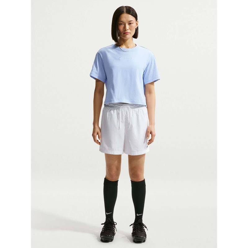 Nike Blue Sportswear Nsw Clsc Crop Varsity18 Women T-Shirt (XL)