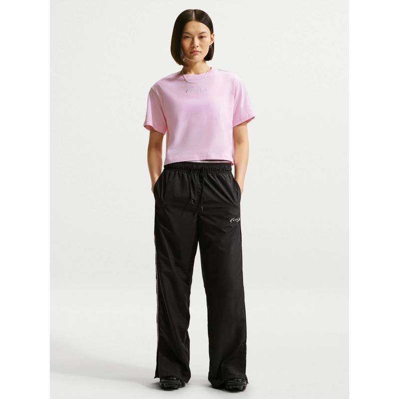 Nike Pink Sportswear Nsw Clsc Crop Varsity18 Women T-Shirt (XL)