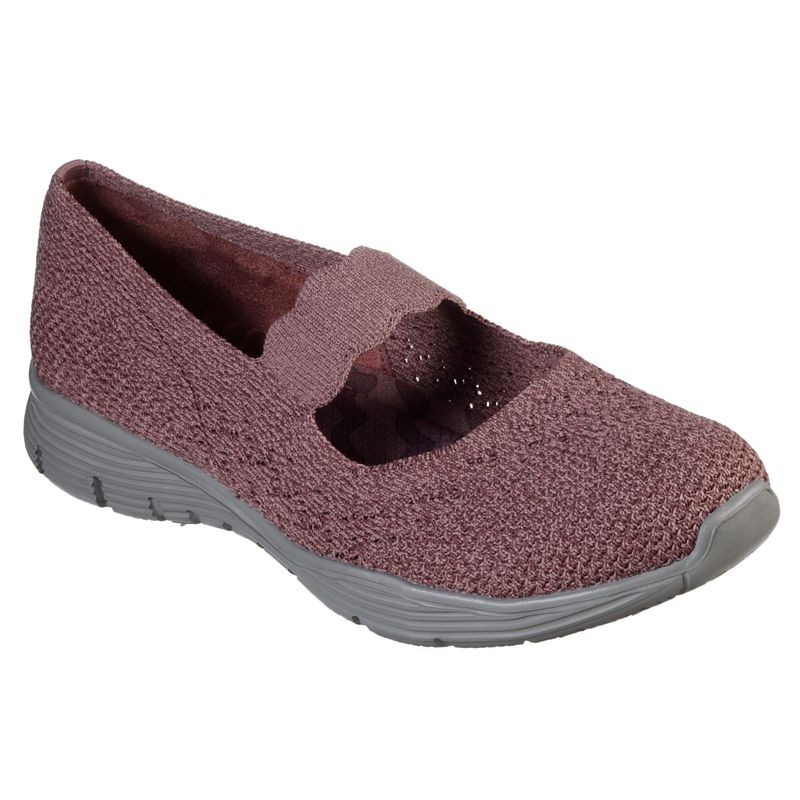 SKECHERS Women Seager Dark Rose Casual Slip On Sneakers (UK 5)