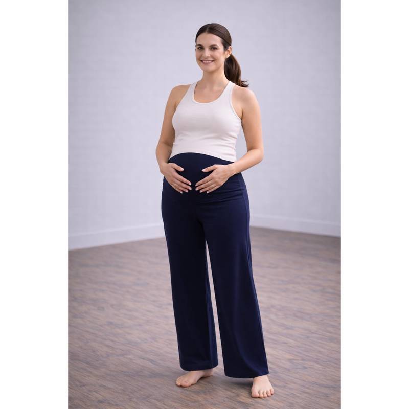 MomToBe Women's Maternity Blue Palazzo (M)