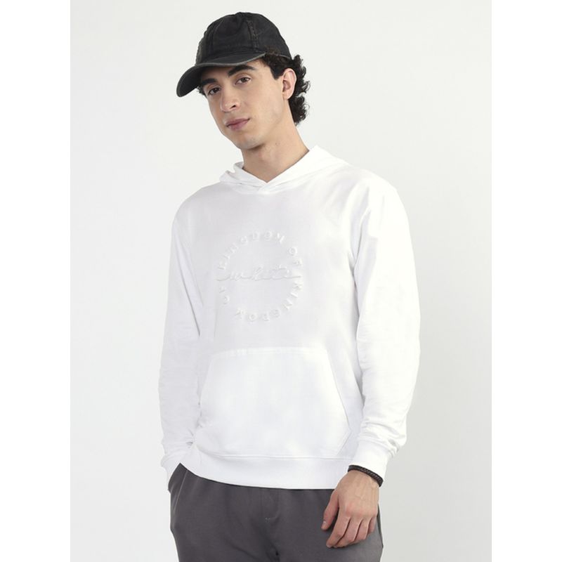 KINGDOM OF WHITE Pure Cotton Hoodie (L)