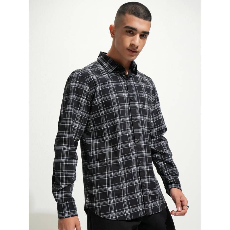 Buy HIGHLANDER Men Black Regular Fit Shirt Online