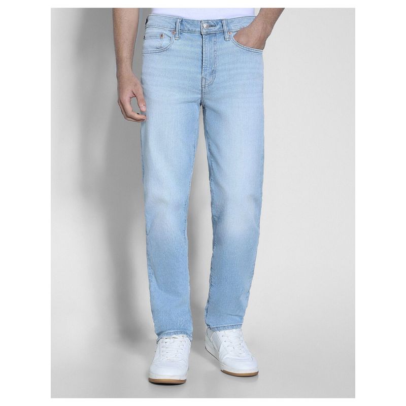 American Eagle Men Blue AirFlex Athletic Straight Jeans (31)