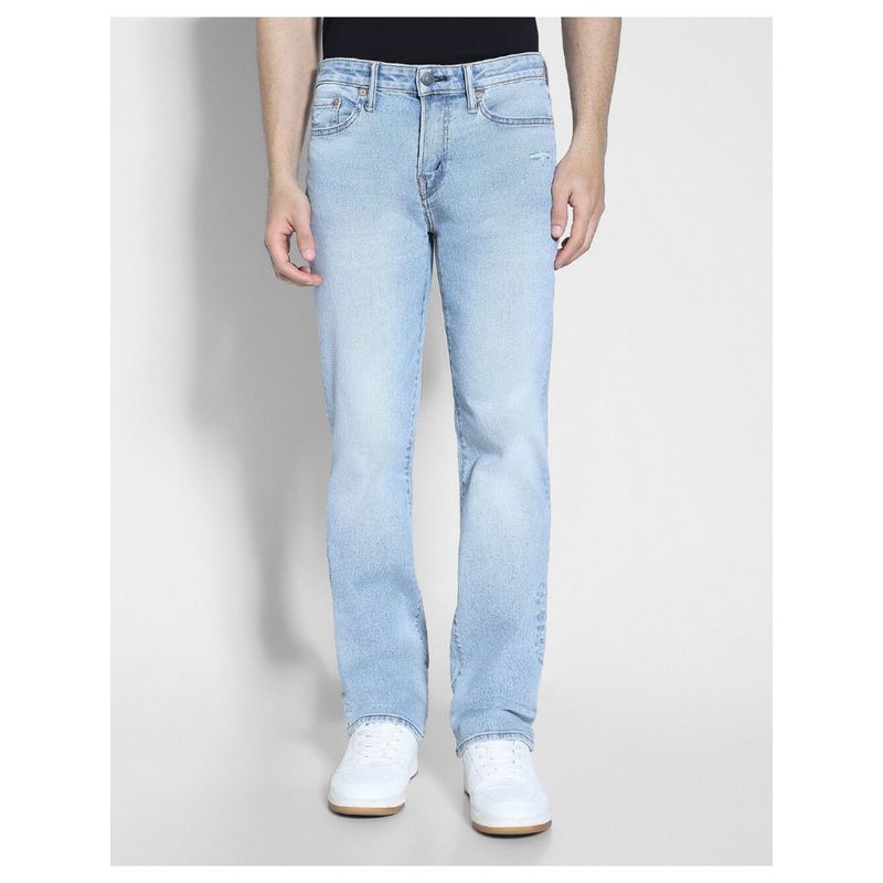 American Eagle Men Blue AirFlex Ultrasoft Distressed Original Jeans (32)