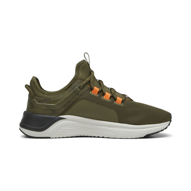 Puma running shoes olive green shop