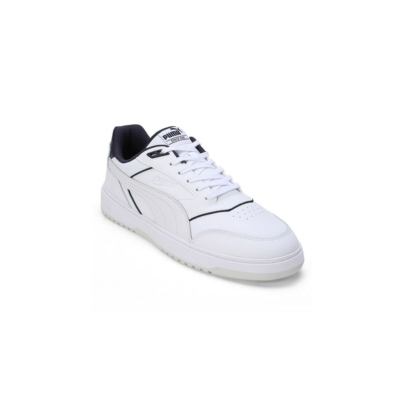 Buy Puma Doublecourt Unisex Black & White Sneakers Online