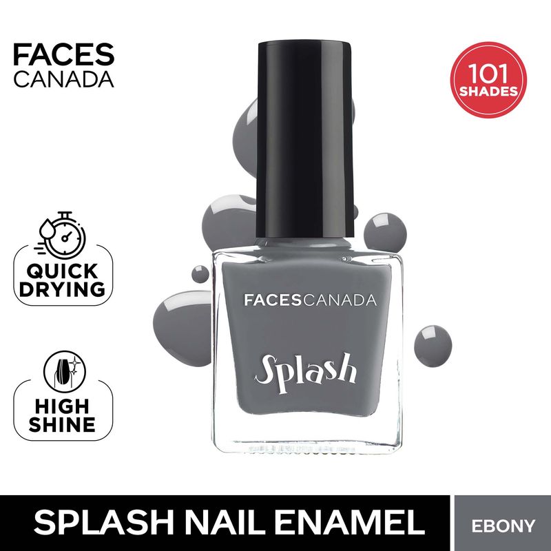Faces Canada Splash Nail Enamel - Ebony 142