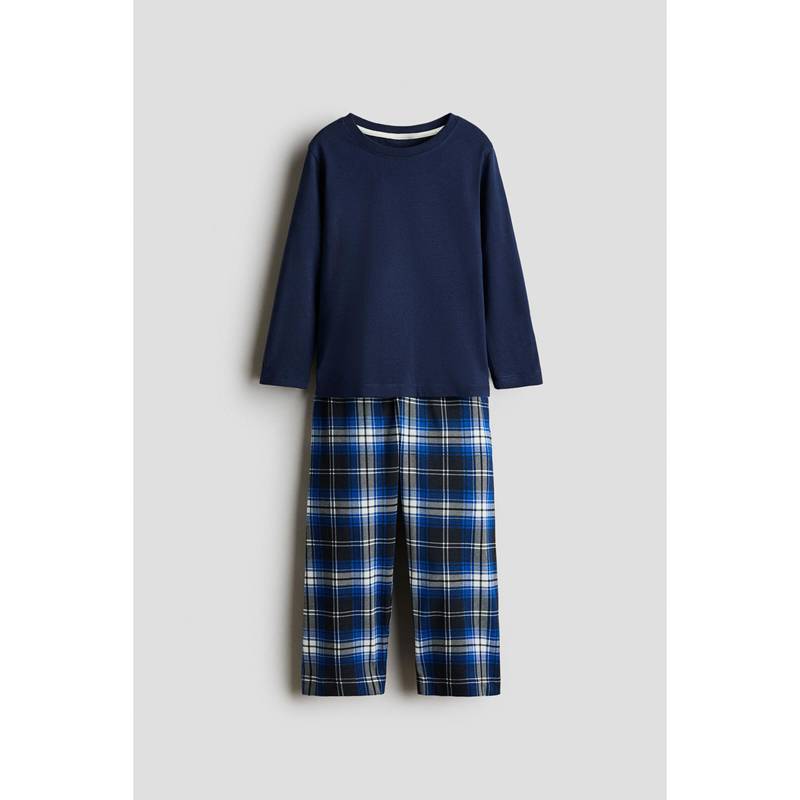 H&M Boys Blue Cotton Pyjamas (4-6 Years)