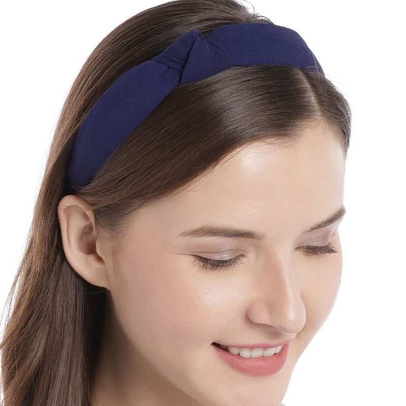 Blue - Fabart Knotted Hair Band 20 main image 1