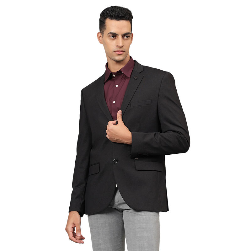 Cantabil Men Solid Black Winter Blazer (36)