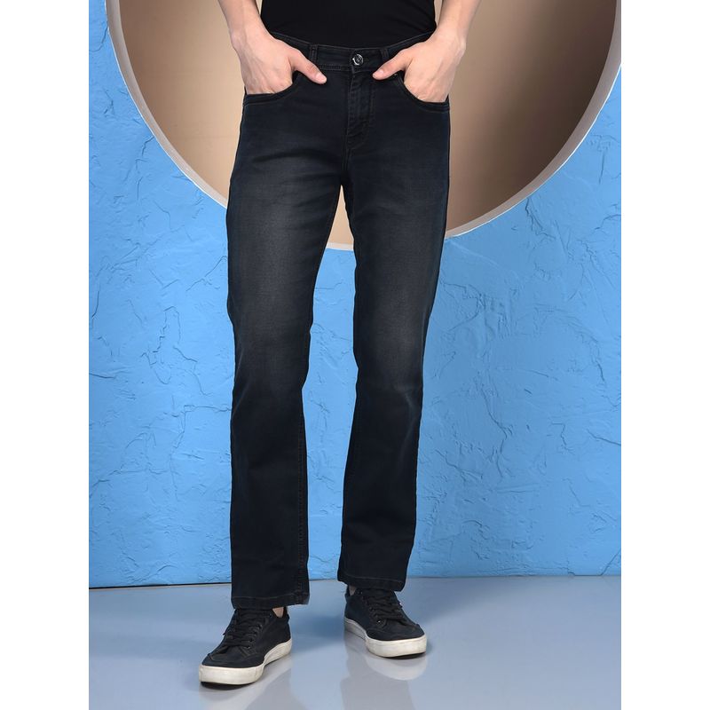 CRIMSOUNE CLUB Men's Black Straight Jeans (30)