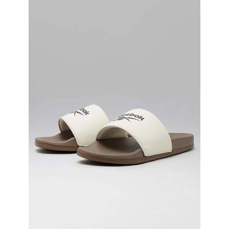 Reebok Pu Egan - Men White Sliders (UK 10)