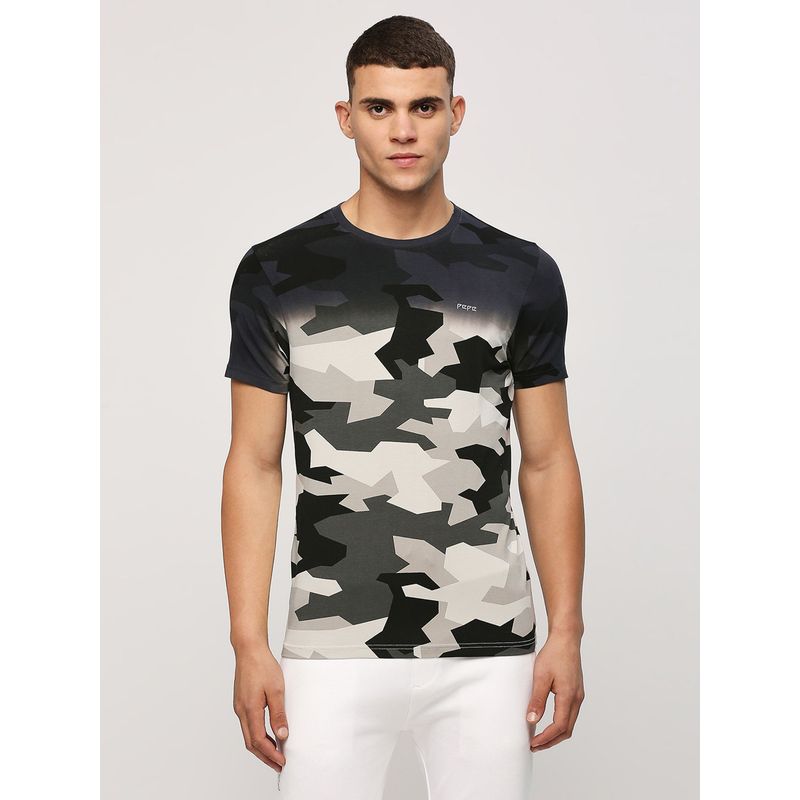 Pepe Jeans Black Printed Short Sleeves T-Shirt (S)