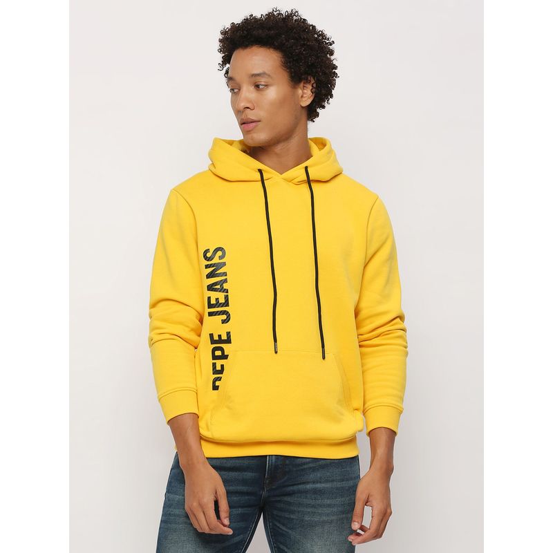 Pepe Jeans Yellow Typography Sweatshirt (M)