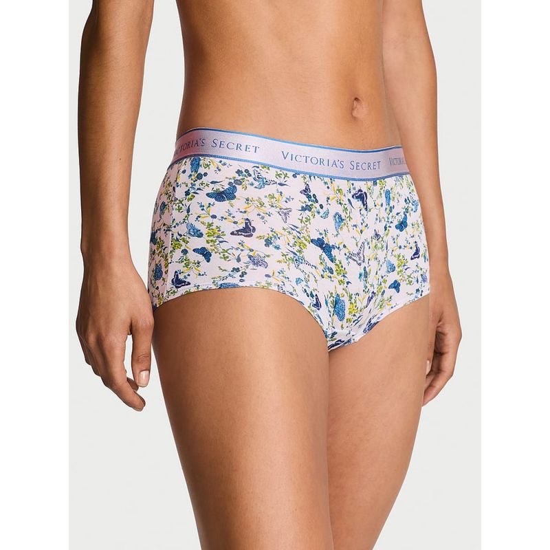 Victoria's Secret Multi-Color Cotton Logo Boyshorts Panty (XS)