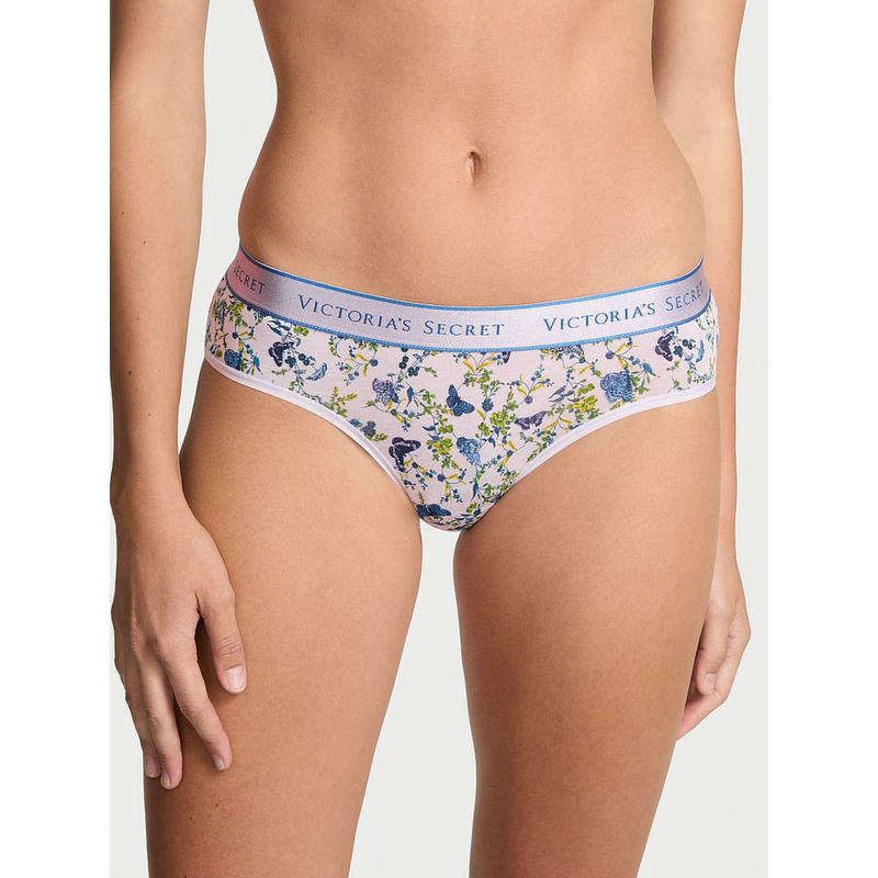 Victoria's Secret Multi-Color Cotton Logo Hip Hugger Hipster Panty (XS)