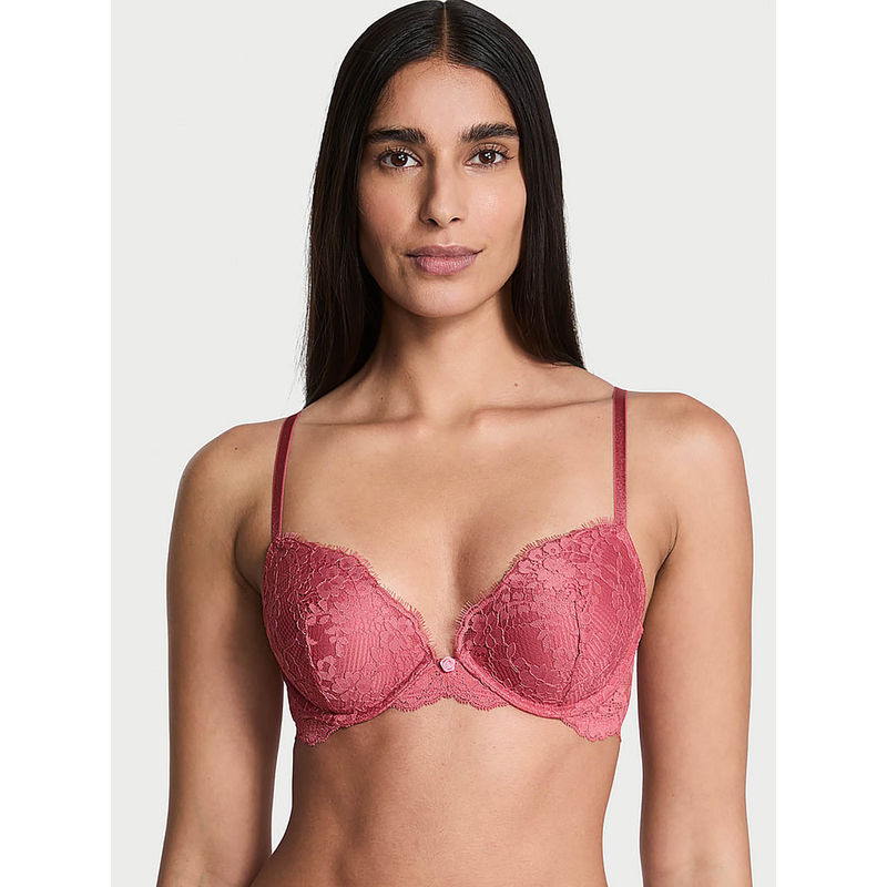 Victoria's Secret Dream Angels Lace Push-Up Bra Pink (36D)