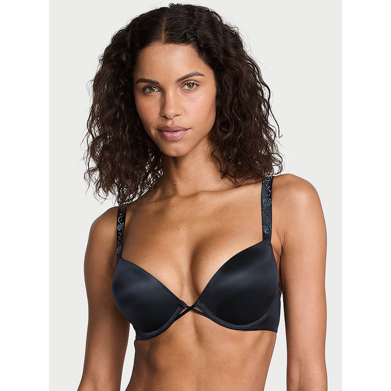 Victoria's Secret Very Sexy Bombshell Add-2-Cups Electric Orchid Shine Strap Push-Up Bra (38C)
