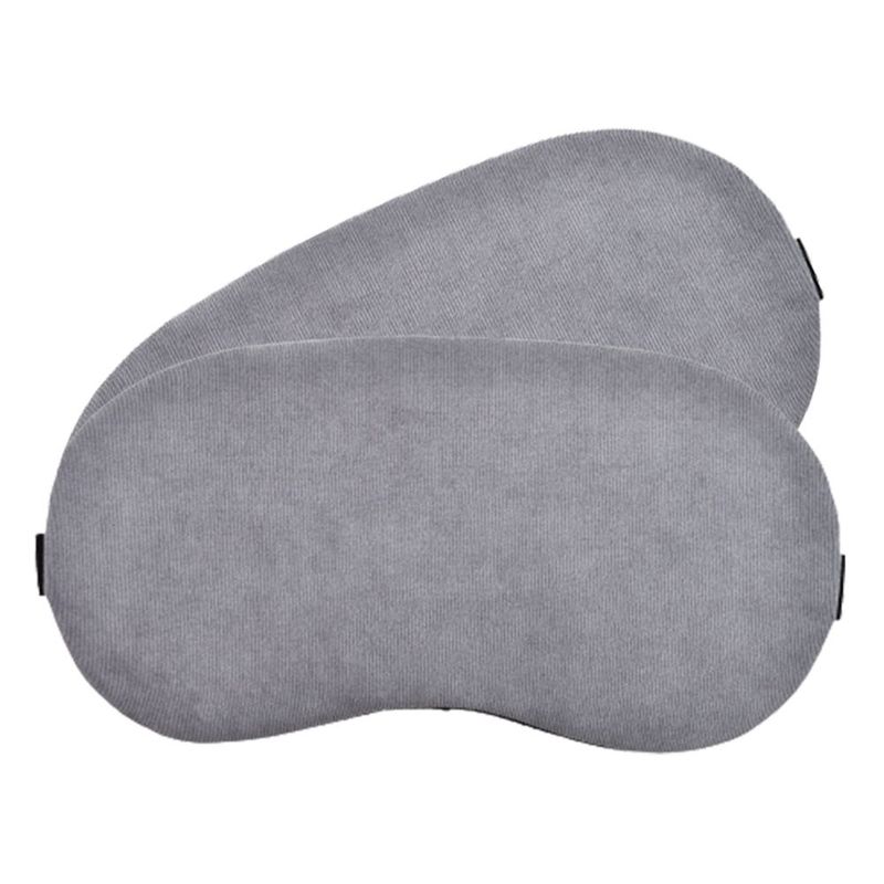 Visual Echoes Soft Cotton Sleep Eye Mask With Cooling Gel Inserts Grey