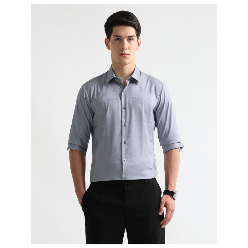 Arrow Newyork Mens Dobby Manhattan Slim Fit Shirt (40)