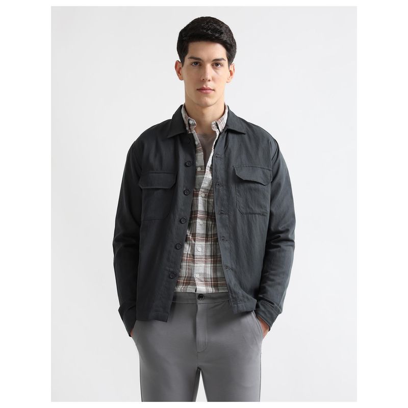 Arrow Mens Twill Regular Fit 1851 Shacket (40)