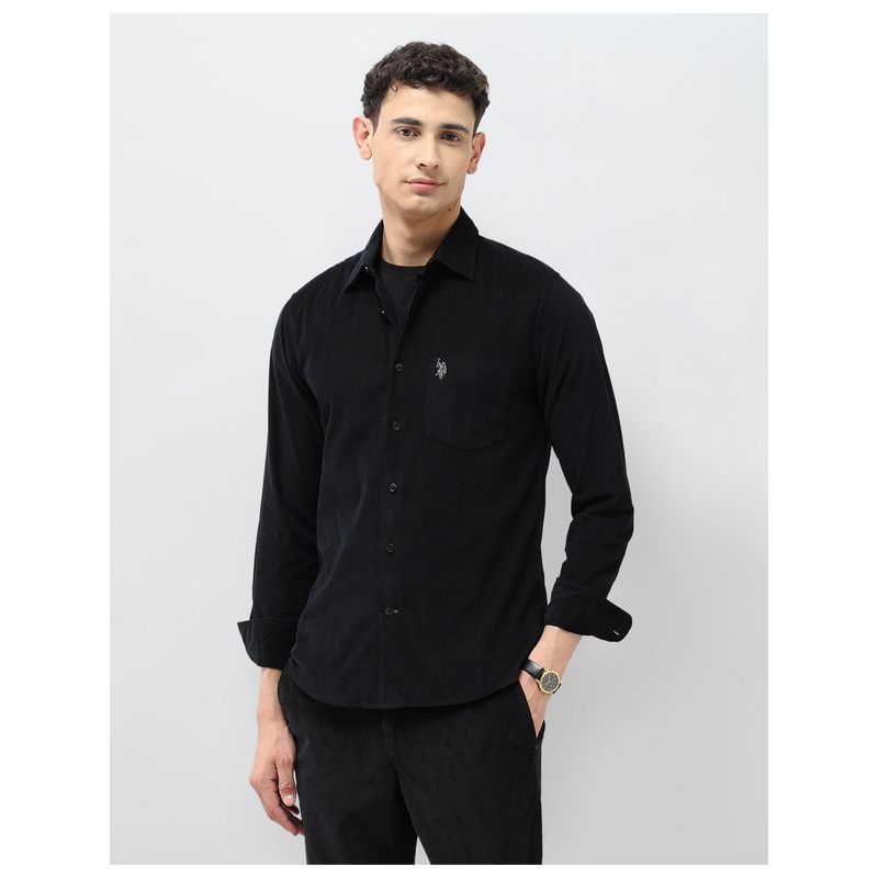 U.S. POLO ASSN. Mens Corduroy Tailored Fit Shirt (40)
