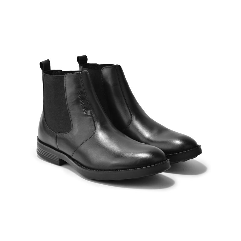 WOODLAND Men Black Chelsea Boots (EURO 45)