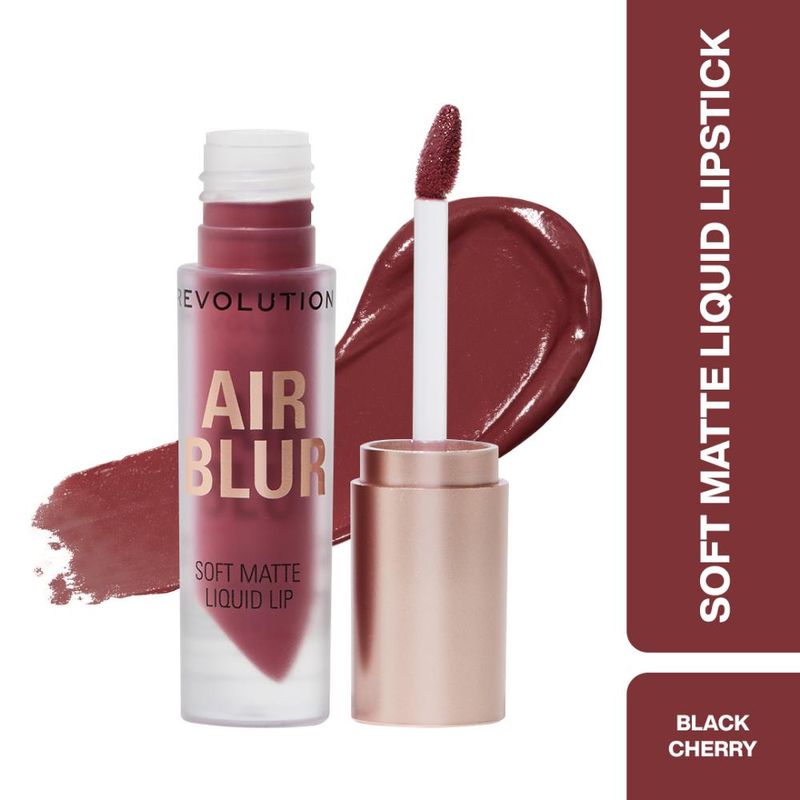 Makeup Revolution Air Blur Matte Liquid Lipstick - Black Cherry
