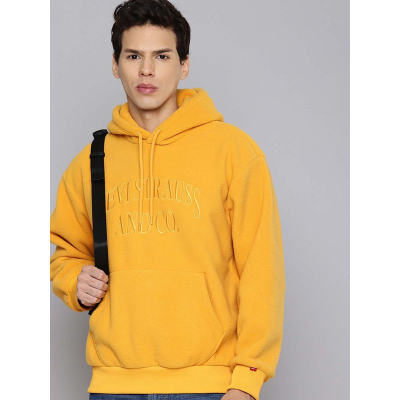 Levi's Mens Brand Logo Mustard Hoodie (XL)