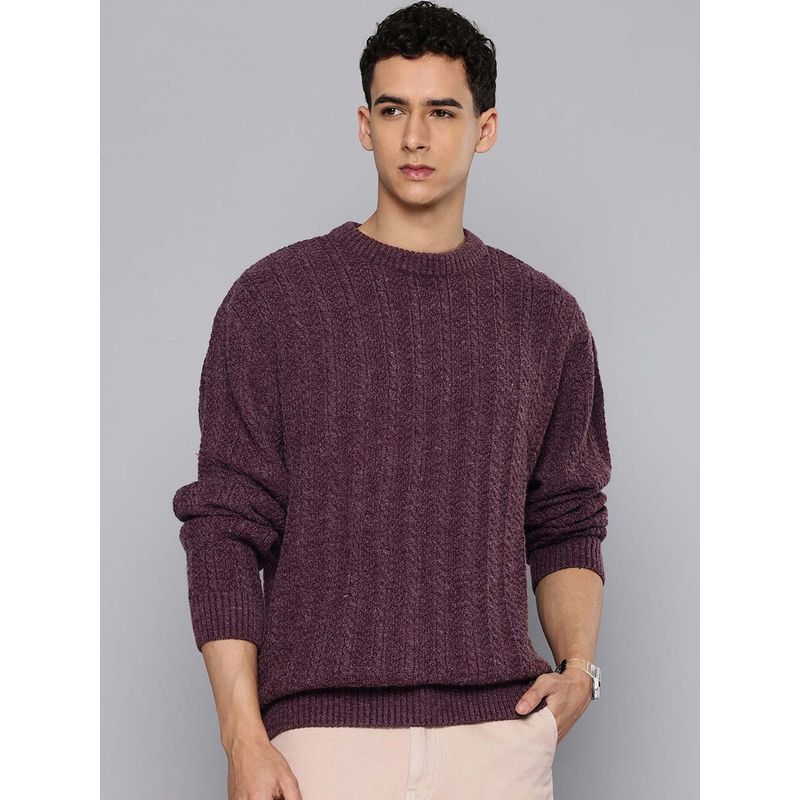 Levi's Mens Purple Crew Neck Sweater (L)