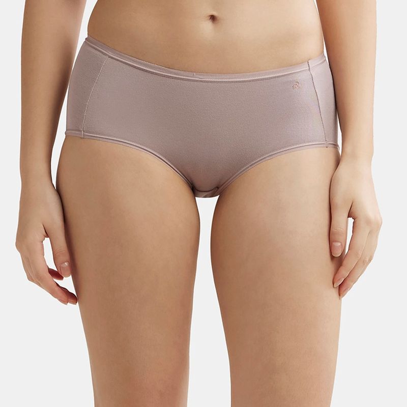 Jockey 1809 Women Full Coverage Micro Modal Elastane Full Brief - Mocha (M)