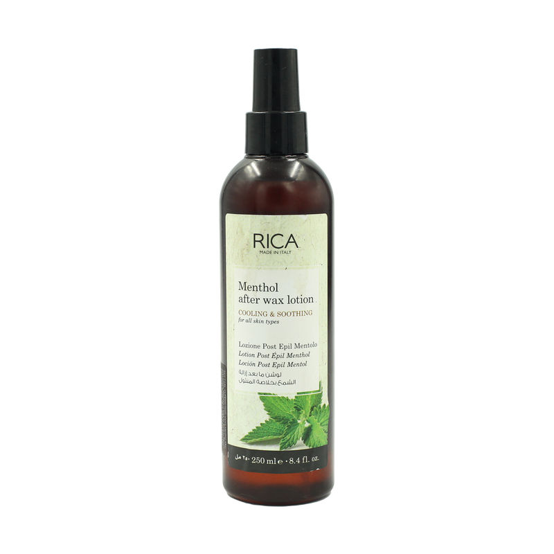 Rica Menthol After Wax Lotion For All Skin Type With Sun Flower Oil, Jojoba Oil & Vitamin E