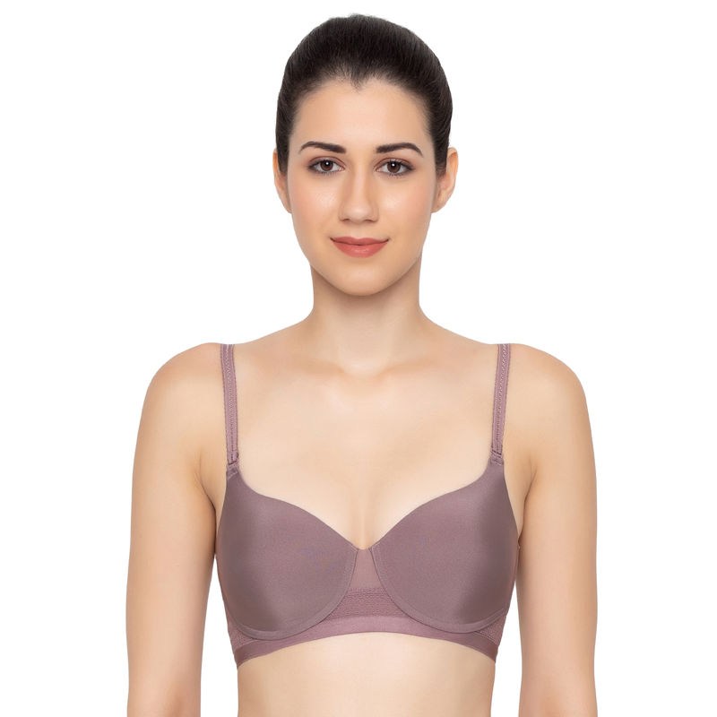 Triumph Padded Wireless Seamless Silhouette T-shirt Bra - Brown (32B)