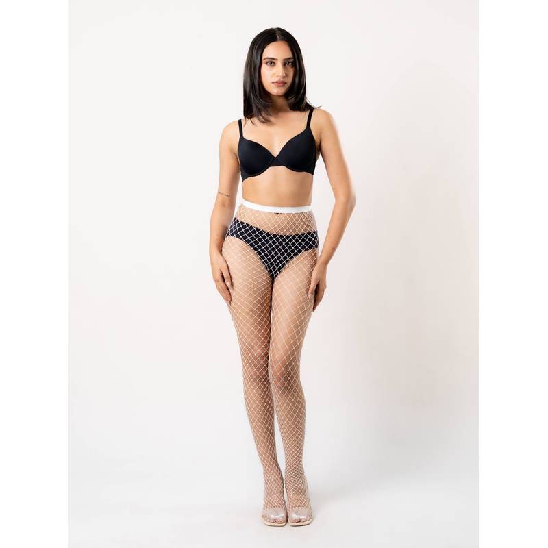 Shapercult White Fishnet Stocking (M)