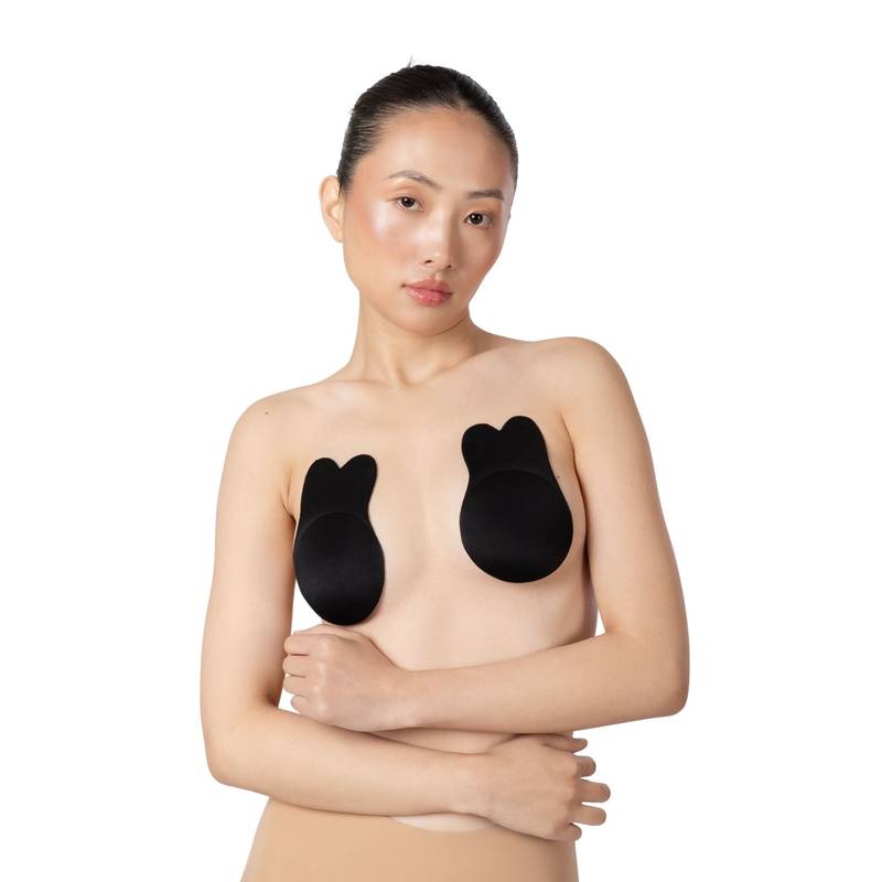 Shapercult Reusable Breast Lift Cup Rabbit Shaped Black (CD)