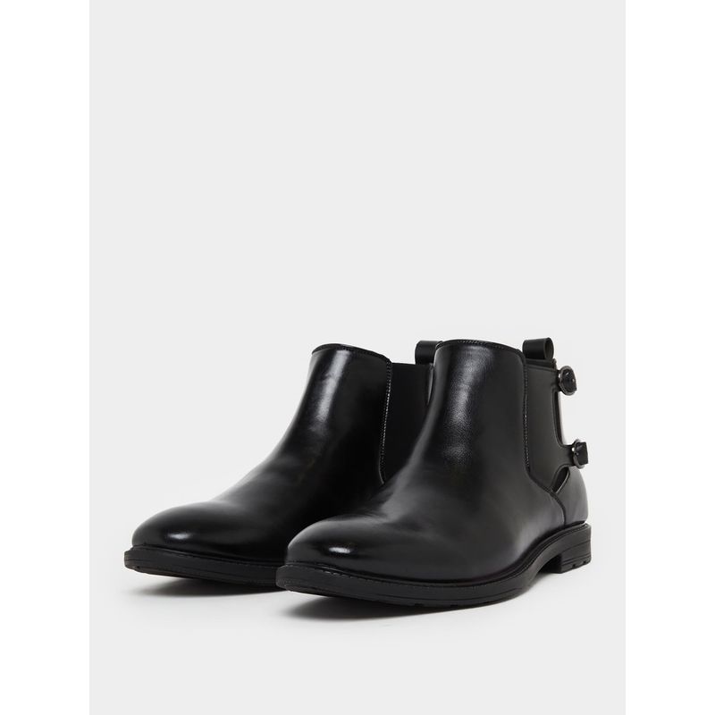 Styli Men Faux Leather Chelsea Boots (UK 9)