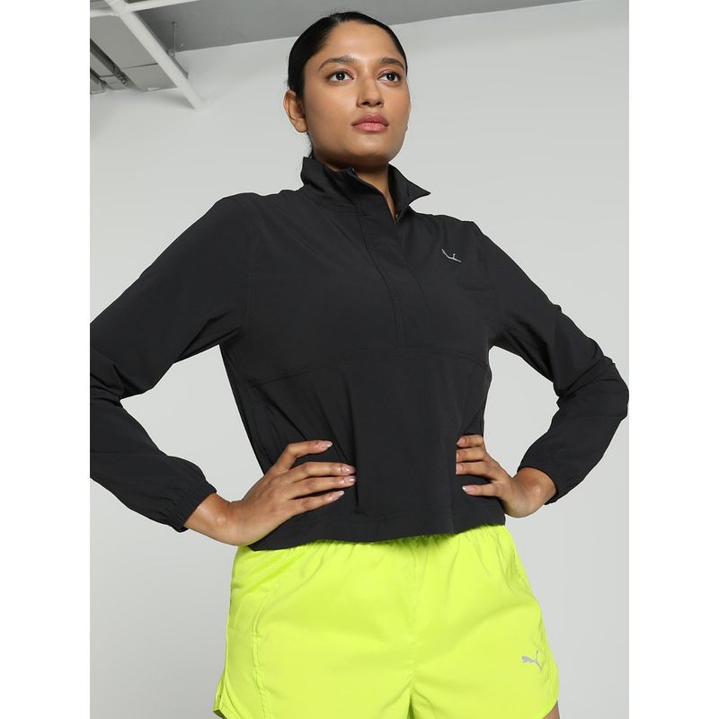 Puma Run Evolve Woven Jacket Women's Black Jacket (XL)