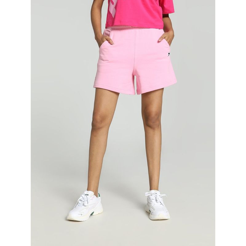 Puma Downtown High Waist Women's Pink Shorts (S)